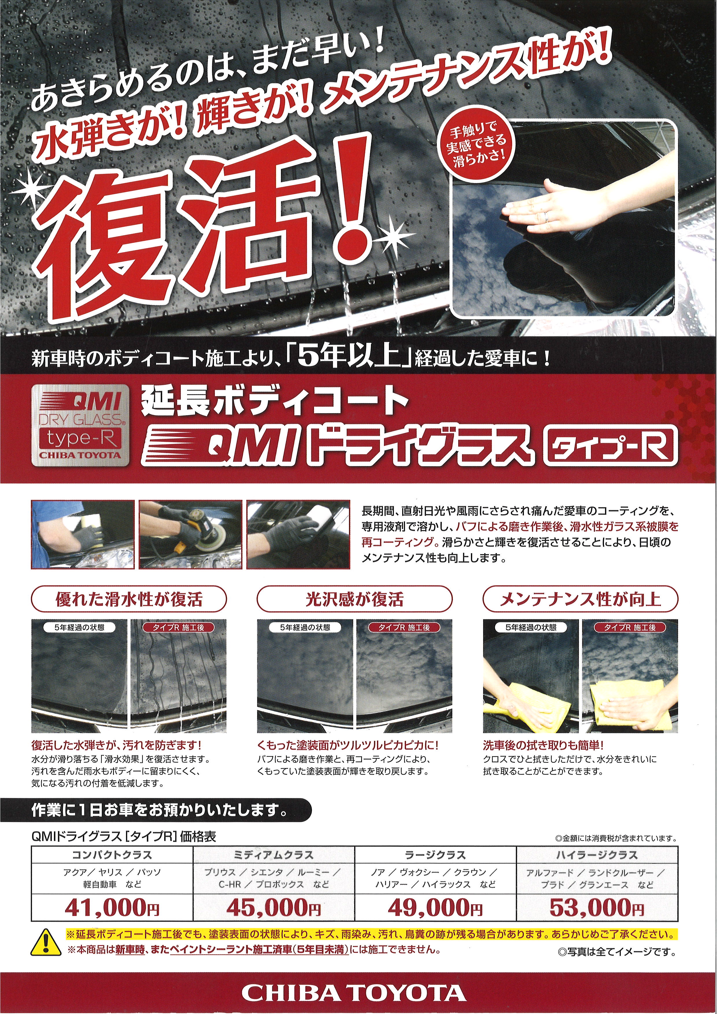 QMI ドライグラス 正規施工マニュアル付 | 新ボディコート 100ml